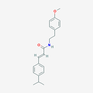 molecular formula C21H25NO2 B334812 3-(4-isopropylphenyl)-N-[2-(4-methoxyphenyl)ethyl]acrylamide 