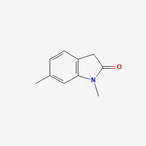 molecular formula C10H11NO B3348149 2H-Indol-2-one, 1,3-dihydro-1,6-dimethyl- CAS No. 156136-66-2