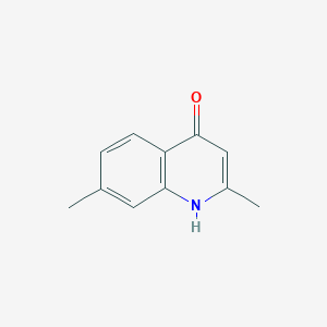 molecular formula C11H11NO B3348159 2,7-二甲基喹啉-4-醇 CAS No. 15644-84-5