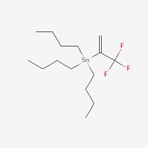 molecular formula C15H29F3Sn B3348171 Tributyl(3,3,3-trifluoroprop-1-en-2-yl)stannane CAS No. 156628-75-0