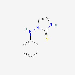 molecular formula C9H9N3S B3348185 1-Anilino-1,3-dihydro-2H-imidazole-2-thione CAS No. 157842-92-7