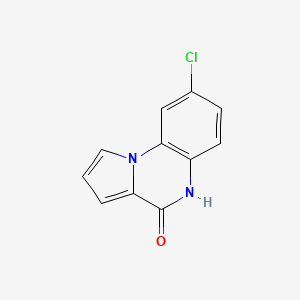 B3348225 Pyrrolo[1,2-a]quinoxalin-4(5H)-one, 8-chloro- CAS No. 160657-04-5