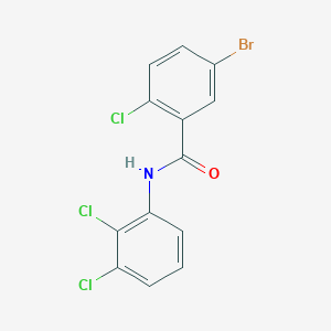 molecular formula C13H7BrCl3NO B334823 5-bromo-2-chloro-N-(2,3-dichlorophenyl)benzamide 