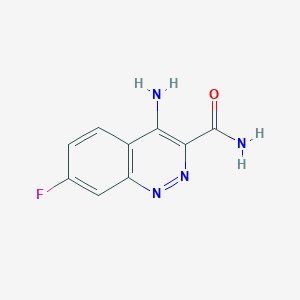 4-Amino-7-fluorocinnoline-3-carboxamide