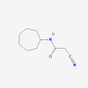 molecular formula C10H16N2O B334825 2-cyano-N-cycloheptylacetamide CAS No. 15029-39-7