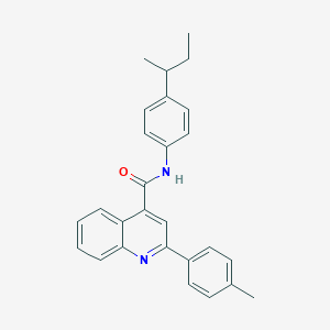 molecular formula C27H26N2O B334827 N-(4-sec-butylphenyl)-2-(4-methylphenyl)-4-quinolinecarboxamide 