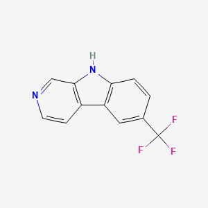 molecular formula C12H7F3N2 B3348271 6-(Trifluoromethyl)-9h-pyrido[3,4-b]indole CAS No. 162272-97-1