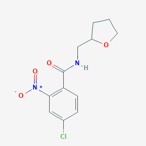 molecular formula C12H13ClN2O4 B334829 4-chloro-2-nitro-N-(tetrahydrofuran-2-ylmethyl)benzamide 
