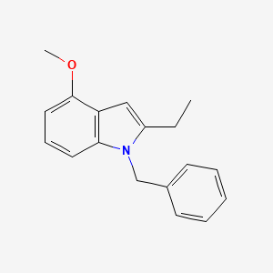 molecular formula C18H19NO B3348318 1-Benzyl-2-ethyl-4-methoxy-1H-indole CAS No. 164082-80-8