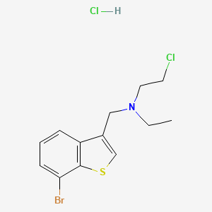 Benzo(b)thiophene-3-methylamine, 7-bromo-N-(2-chloroethyl)-N-ethyl-, hydrochloride