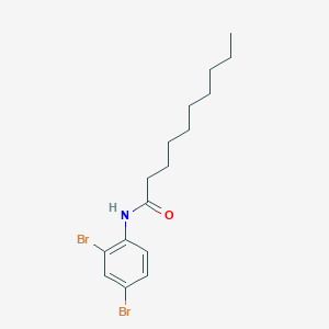 molecular formula C16H23Br2NO B334838 N-(2,4-dibromophenyl)decanamide 