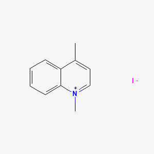 molecular formula C11H12IN B3348384 1,4-Dimethylquinolinium iodide CAS No. 16859-86-2
