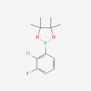 molecular formula C12H15BClFO2 B3348400 2-Chloro-3-fluorophenylboronic acid pinacol ester CAS No. 1688698-58-9