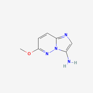 molecular formula C7H8N4O B3348413 6-Methoxyimidazo[1,2-b]pyridazin-3-amine CAS No. 169956-64-3