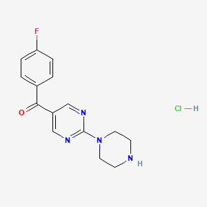 (4-Fluorophenyl)[2-(1-piperazinyl)-5-pyrimidinyl]methanone Hydrochloride