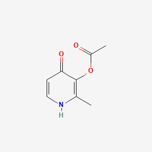 molecular formula C8H9NO3 B3348446 4(1H)-Pyridinone, 3-(acetyloxy)-2-methyl- CAS No. 17184-20-2