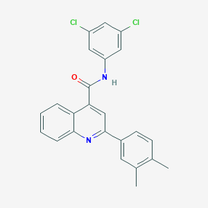 molecular formula C24H18Cl2N2O B334846 N-(3,5-dichlorophenyl)-2-(3,4-dimethylphenyl)quinoline-4-carboxamide 