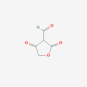 molecular formula C5H4O4 B3348462 2,4-Dioxooxolane-3-carbaldehyde CAS No. 172505-30-5