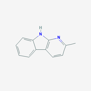 molecular formula C12H10N2 B3348465 1H-Pyrido[2,3-b]indole, 2-methyl- CAS No. 17276-85-6