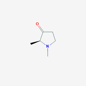 molecular formula C6H11NO B3348471 (2S)-1,2-Dimethylpyrrolidin-3-one CAS No. 172792-66-4