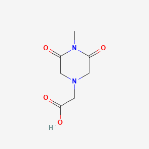 molecular formula C7H10N2O4 B3348484 (4-Methyl-3,5-dioxopiperazin-1-YL)acetic acid CAS No. 173681-12-4