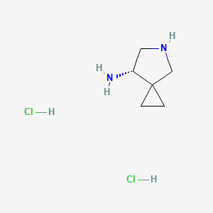 molecular formula C6H14Cl2N2 B3348491 (S)-7-Amino-5-azaspiro[2.4]heptane dihydrochloride CAS No. 173904-24-0