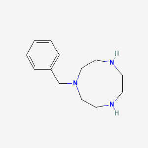 molecular formula C13H21N3 B3348503 1-Benzyl-1,4,7-triazacyclononane CAS No. 174912-95-9