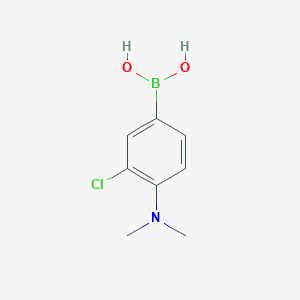 molecular formula C8H11BClNO2 B3348506 3-chloro-4-(N,N-dimethylamino)phenylboronic acid CAS No. 175883-64-4
