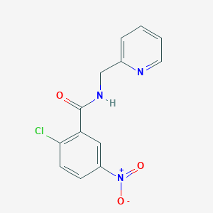 molecular formula C13H10ClN3O3 B334851 2-chloro-5-nitro-N-(pyridin-2-ylmethyl)benzamide 