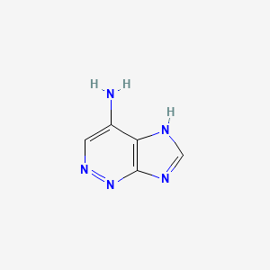 molecular formula C5H5N5 B3348529 5H-imidazo[4,5-c]pyridazin-4-amine CAS No. 17649-12-6