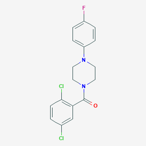 molecular formula C17H15Cl2FN2O B334853 (2,5-Dichloro-phenyl)-[4-(4-fluoro-phenyl)-piperazin-1-yl]-methanone 