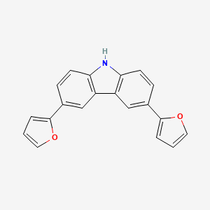 molecular formula C20H13NO2 B3348548 3,6-di(furan-2-yl)-9H-carbazole CAS No. 1782074-61-6