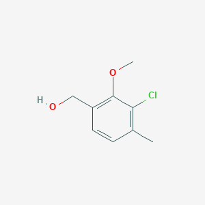 molecular formula C9H11ClO2 B3348558 3-Chloro-2-methoxy-4-methylbenzyl alcohol CAS No. 1784905-62-9