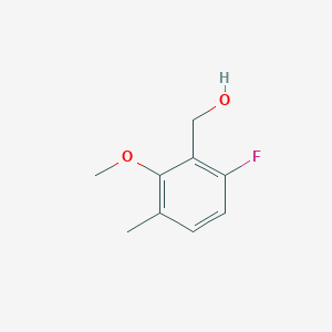 molecular formula C9H11FO2 B3348559 6-Fluoro-2-methoxy-3-methylbenzyl alcohol CAS No. 1785476-70-1