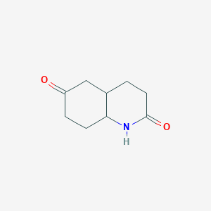 molecular formula C9H13NO2 B3348569 Octahydroquinoline-2,6-dione CAS No. 179685-97-3