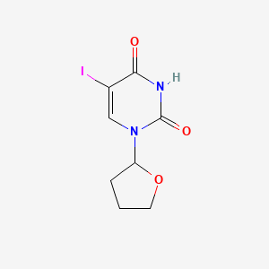 molecular formula C8H9IN2O3 B3348570 5-Iodo-1-(tetrahydrofuran-2-yl)pyrimidine-2,4(1h,3h)-dione CAS No. 17993-69-0