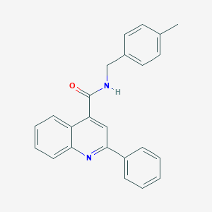 molecular formula C24H20N2O B334858 N-(4-methylbenzyl)-2-phenylquinoline-4-carboxamide 