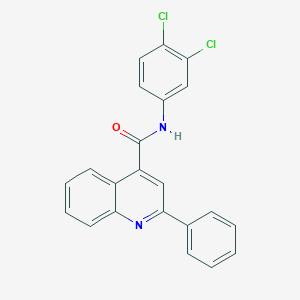 molecular formula C22H14Cl2N2O B334859 N-(3,4-dichlorophenyl)-2-phenylquinoline-4-carboxamide 