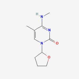 molecular formula C10H15N3O2 B3348596 5-Methyl-4-(methylamino)-1-(tetrahydrofuran-2-yl)pyrimidin-2(1h)-one CAS No. 18002-33-0