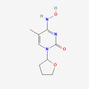 molecular formula C9H13N3O3 B3348597 4-(Hydroxyamino)-5-methyl-1-(tetrahydrofuran-2-yl)pyrimidin-2(1h)-one CAS No. 18002-34-1