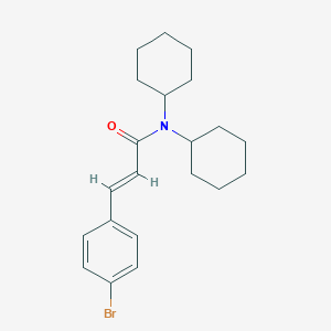 molecular formula C21H28BrNO B334860 3-(4-bromophenyl)-N,N-dicyclohexylacrylamide 