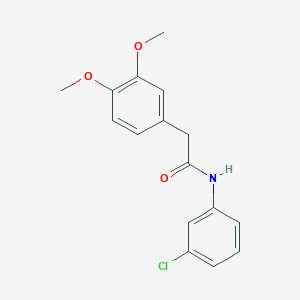 molecular formula C16H16ClNO3 B334862 N-(3-chlorophenyl)-2-(3,4-dimethoxyphenyl)acetamide 