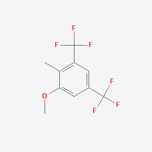 molecular formula C10H8F6O B3348626 1-甲氧基-2-甲基-3,5-双(三氟甲基)苯 CAS No. 180134-13-8