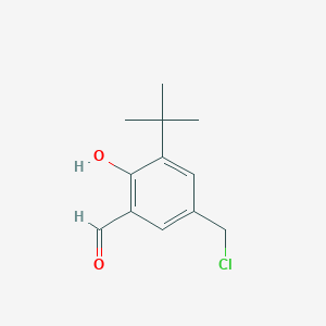 molecular formula C12H15ClO2 B3348696 3-tert-Butyl-5-(chloromethyl)-2-hydroxybenzaldehyde CAS No. 183017-88-1