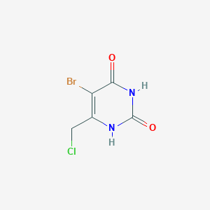 molecular formula C5H4BrClN2O2 B3348697 5-Bromo-6-chloromethyluracil CAS No. 183205-46-1