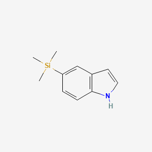 molecular formula C11H15NSi B3348706 5-trimethylsilyl-1H-indole CAS No. 18359-68-7