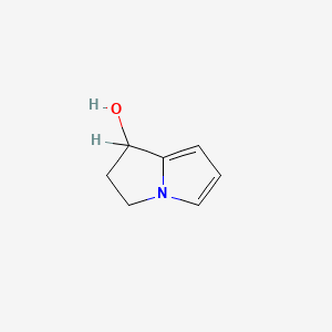 molecular formula C7H9NO B3348715 1H-Pyrrolizin-1-ol, 2,3-dihydro- CAS No. 18377-79-2