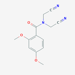 molecular formula C13H13N3O3 B334874 N,N-bis(cyanomethyl)-2,4-dimethoxybenzamide 