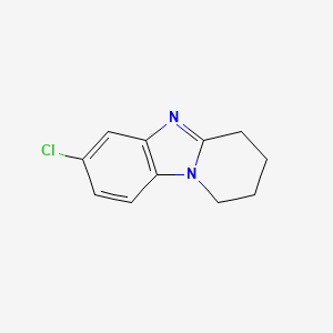 molecular formula C11H11ClN2 B3348743 7-Chloro-1,2,3,4-tetrahydropyrido[1,2-a]benzimidazole CAS No. 18443-20-4