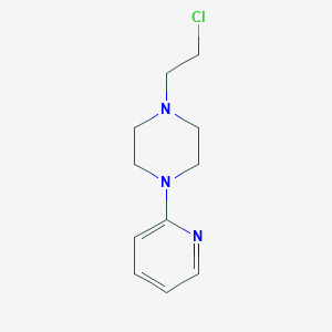 molecular formula C11H16ClN3 B3348766 Piperazine, 1-(2-chloroethyl)-4-(2-pyridinyl)- CAS No. 185376-68-5